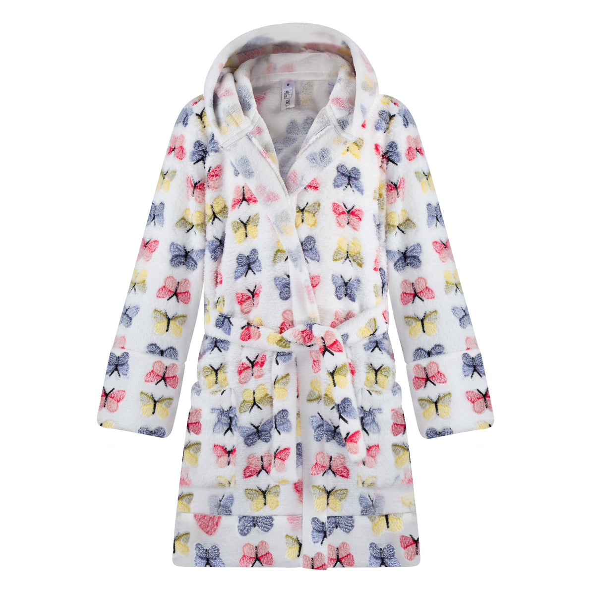 BIG ELEPHANT Boys Hooded Robe – Flannel Fleece Bathrobe for Boys, Coral Plush Overall Sleepwear, Christmas