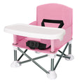 Portable Baby Travel Chair, Foldable Infant and Toddler Seat with Detachable Dining Tray, Unisex Design