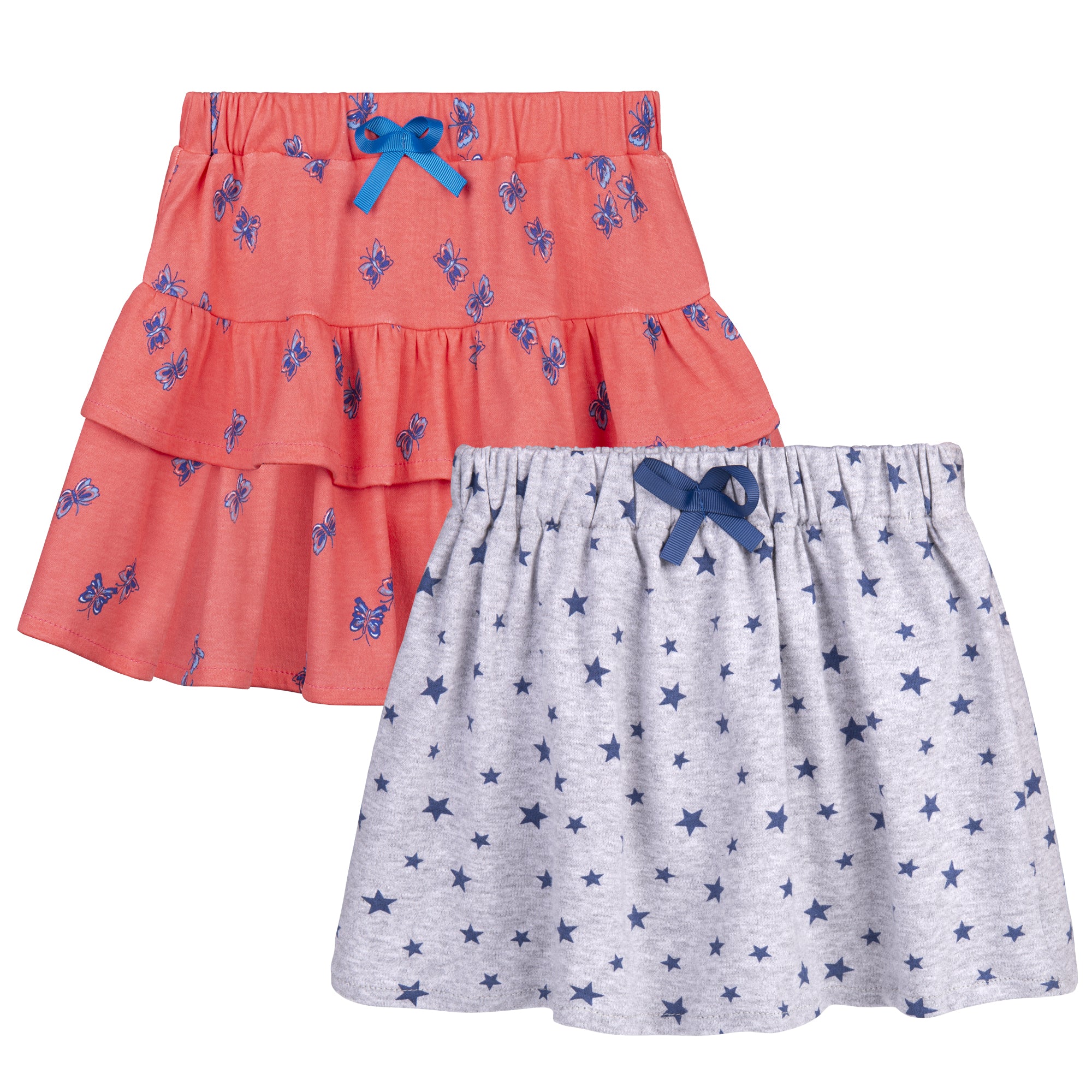 BIG ELEPHANT Toddler Training Skort, Soft Cotton Absorbent Training Underwear for Baby Girls(2-5Y)