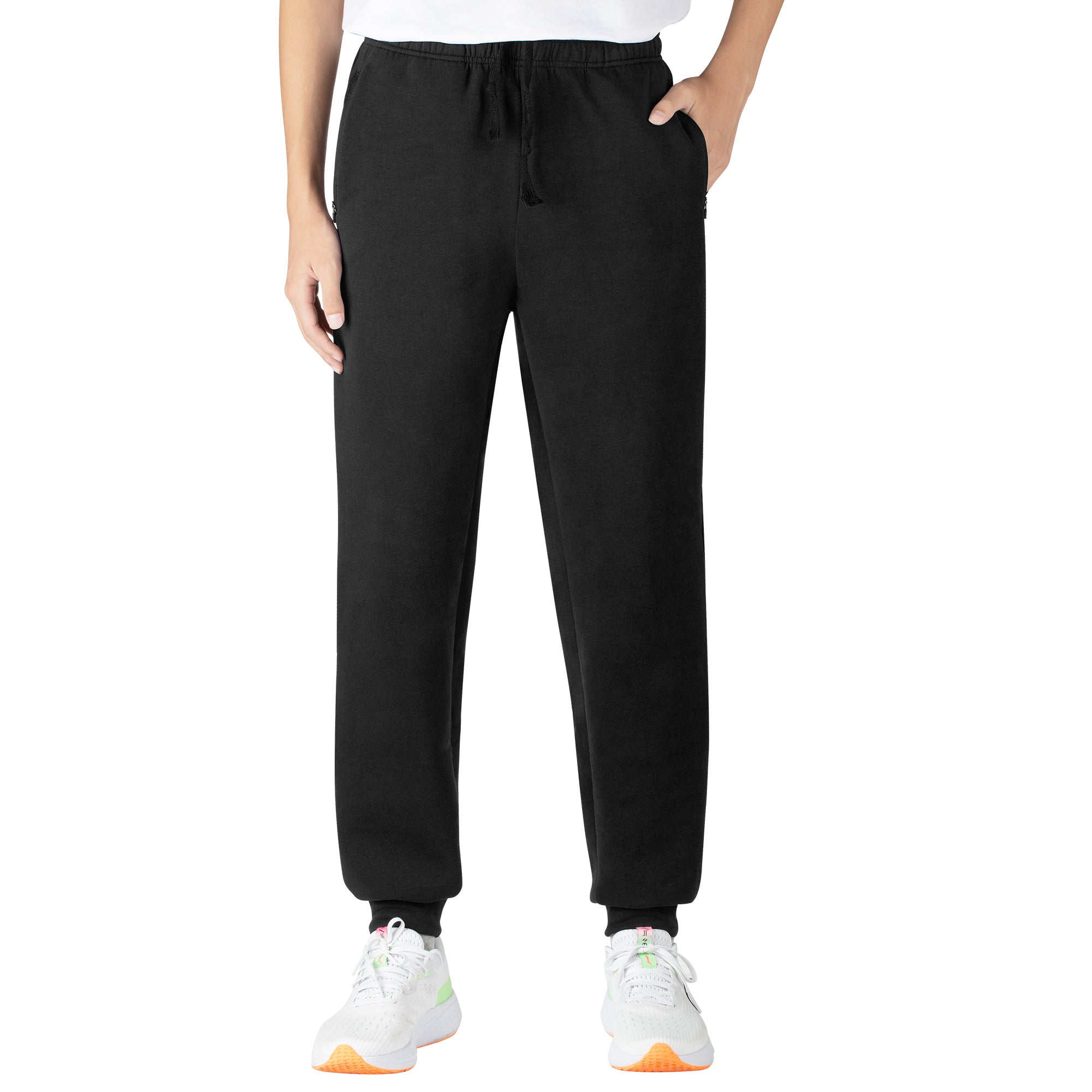 BIG ELEPHANT Boys' Active Joggers, Quick-Dry Fabric with Secure Zipper Pockets and Adjustable Drawstring Waist