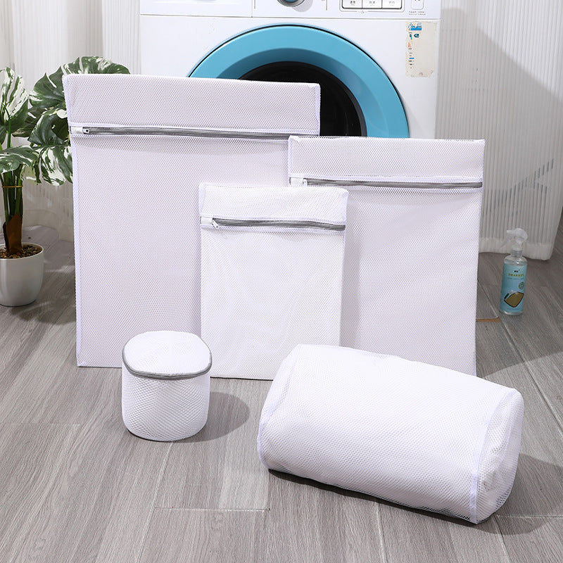 Mesh laundry bag set from another angle