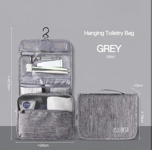 Hanging Toiletry Bag — Grey