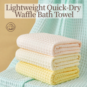 Lightweight Quick-Dry Waffle Bath Towel