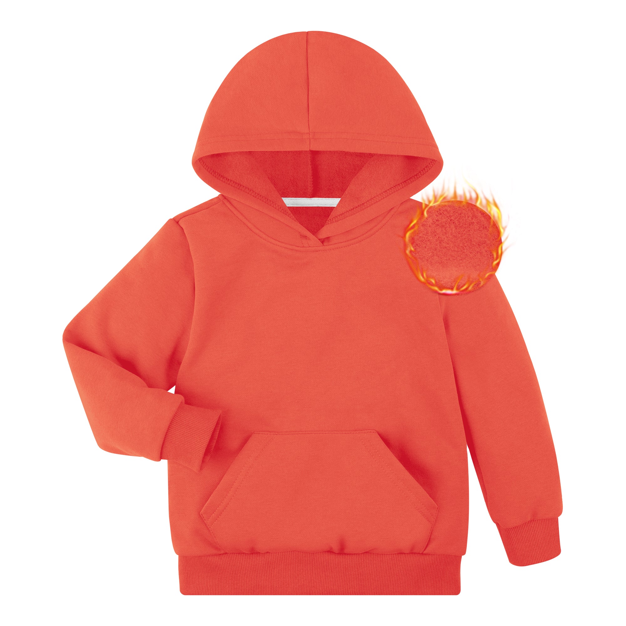 BIG ELEPHANT Boys' and Girls' Fleece Pullover Hoodie – Warm Long Sleeve Hooded Sweatshirt with Front Pocket for Kids