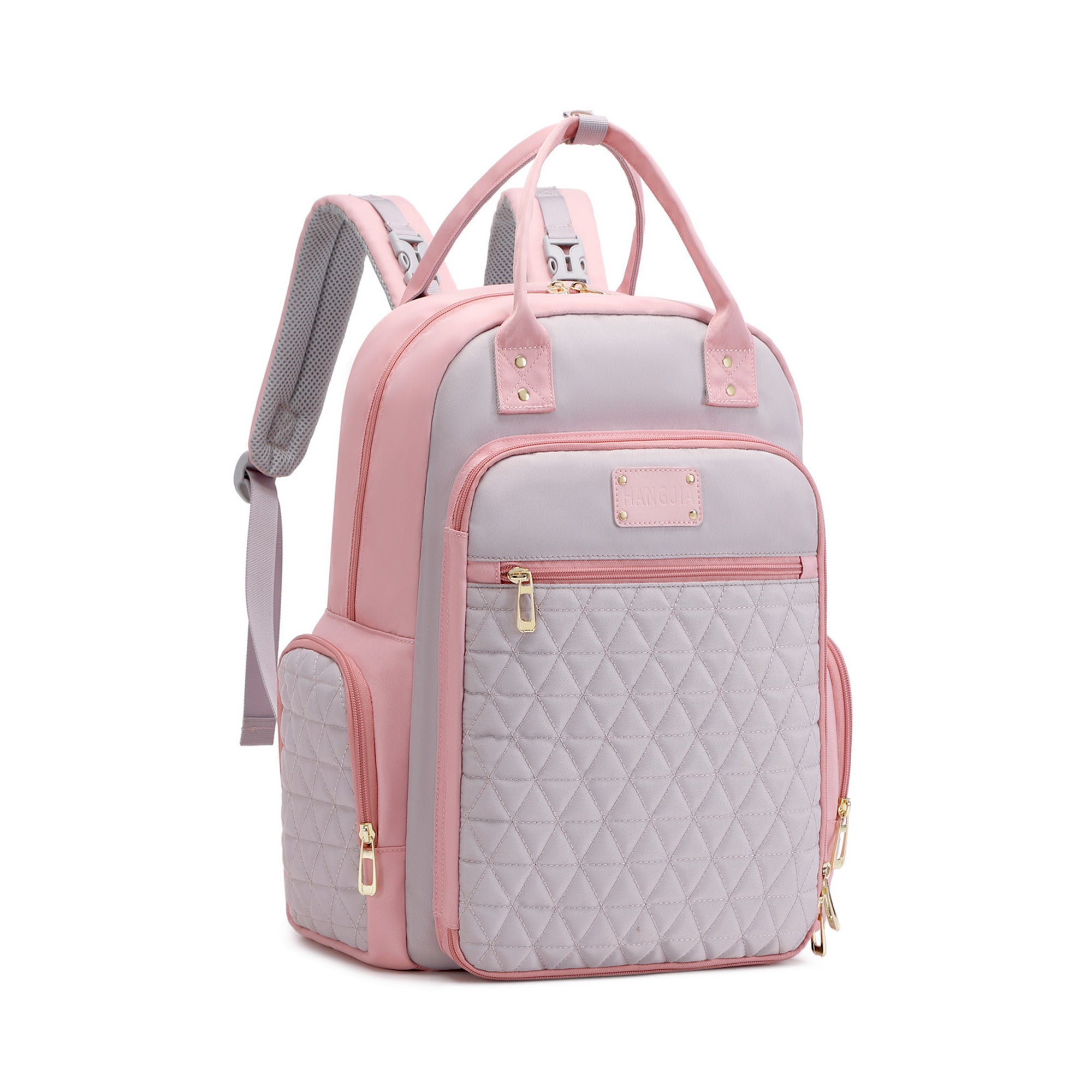 Multifunction Baby Diaper Bag Backpack, Travel Maternity Nappy Bag for Moms, 12x7x16 Inches