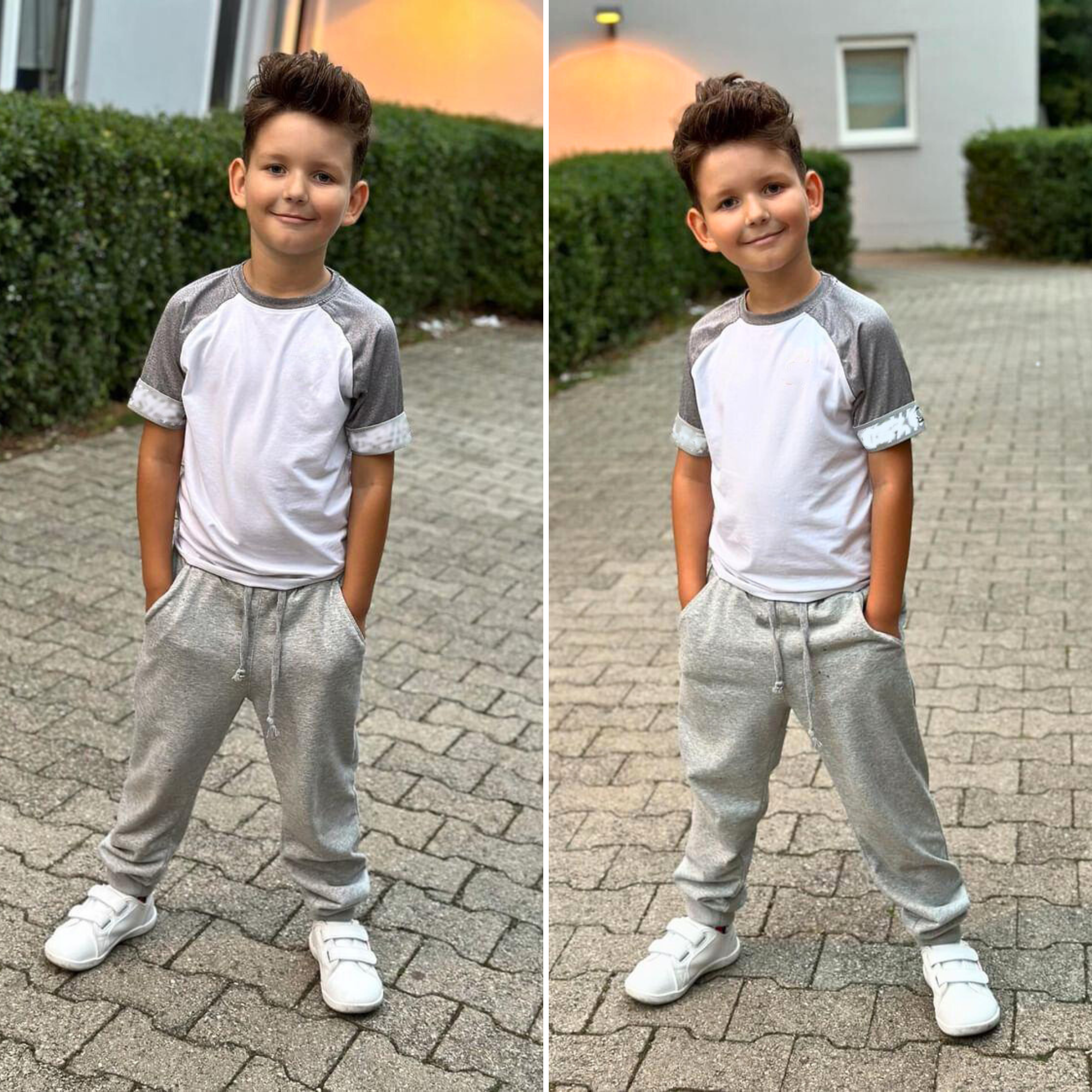 BIG ELEPHANT 3-Pack Boys Sweatpants, Youth Cotton Athletic Sweatpants with Pockets and Adjustable Drawstring