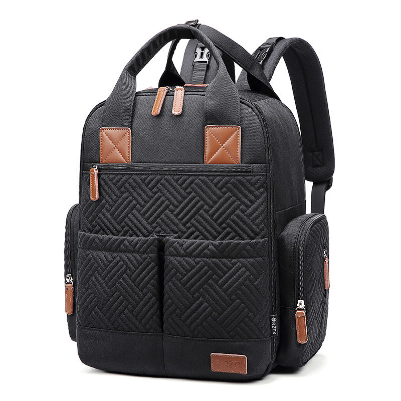 Waterproof Baby Diaper Bag Backpack, Maternity Nappy Bag with Dry & Wet Separation, 12x7x16 Inches