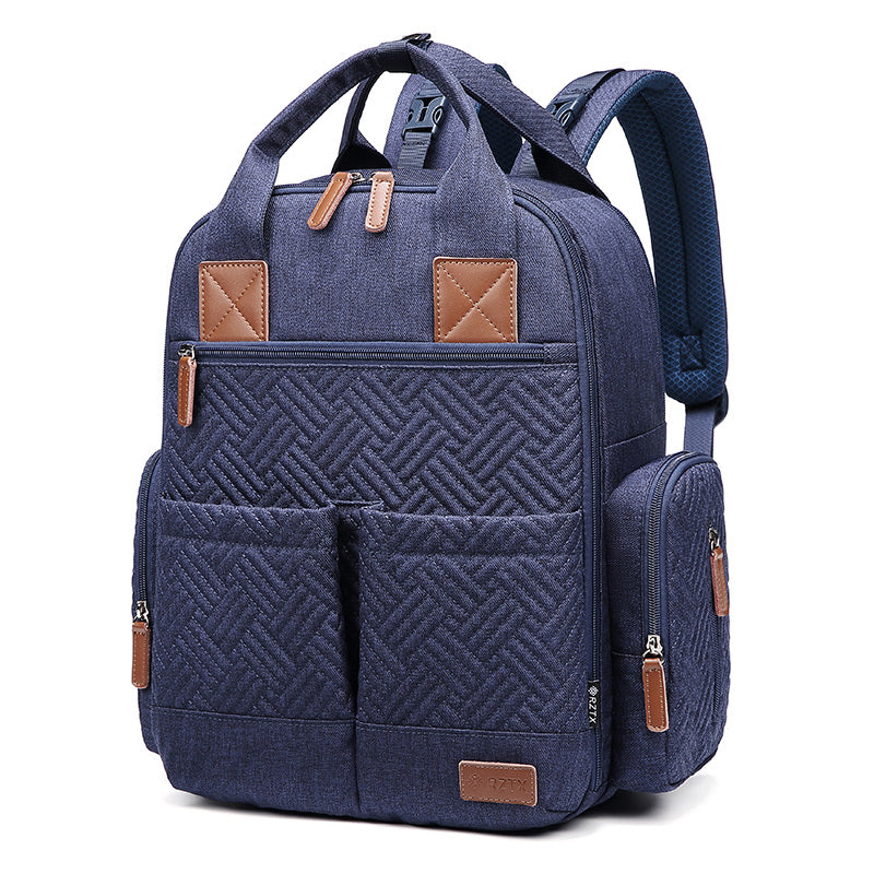 Waterproof Baby Diaper Bag Backpack, Maternity Nappy Bag with Dry & Wet Separation, 12x7x16 Inches