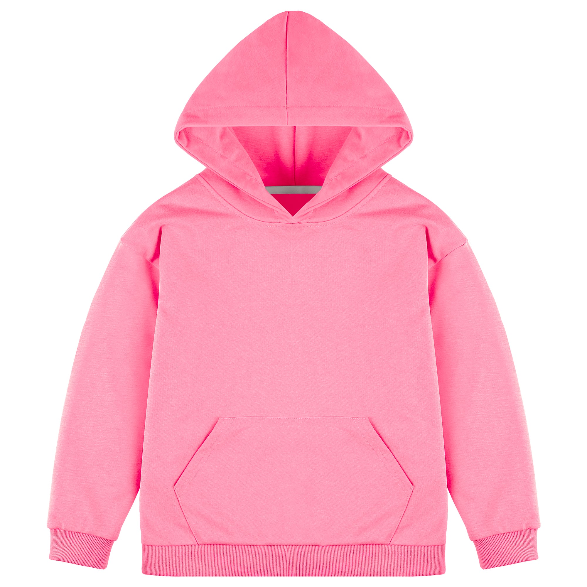 BIG ELEPHANT Boys’ and Girls’ Lightweight 100% Cotton Hooded Sweatshirt with Pocket – Long Sleeve for School & Everyday Wear