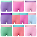 BIG ELEPHANT 10-Pack Girls' Boyshort Underwear – 100% Cotton, Soft & Breathable Toddler Girls' Boxer Briefs (Sizes 4T–9Y)