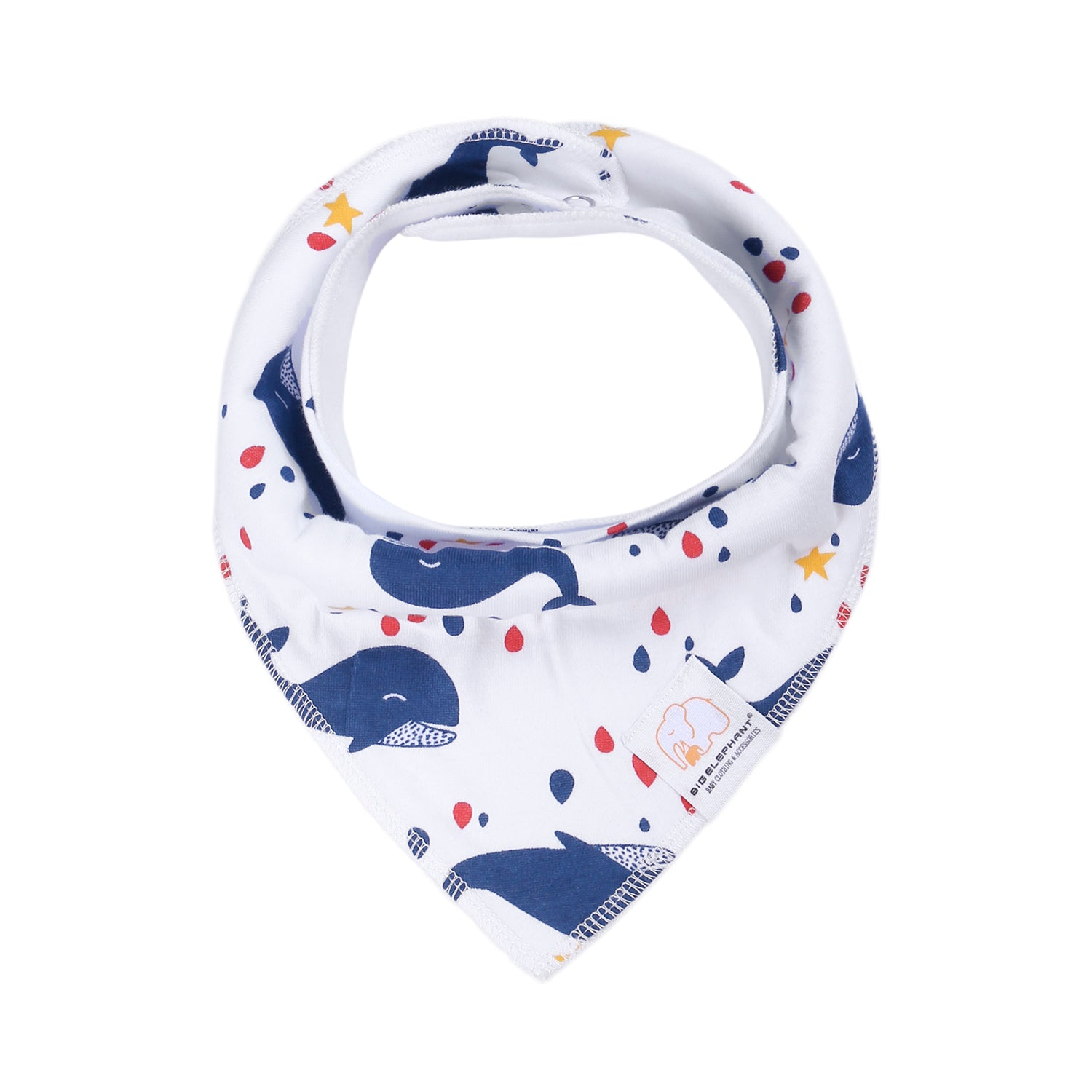 BIG ELEPHANT 6pcs/7pcs Baby Bibs – Soft Cotton Drool Bibs for Teething and Drooling Babies, Suitable for 0-36 Months