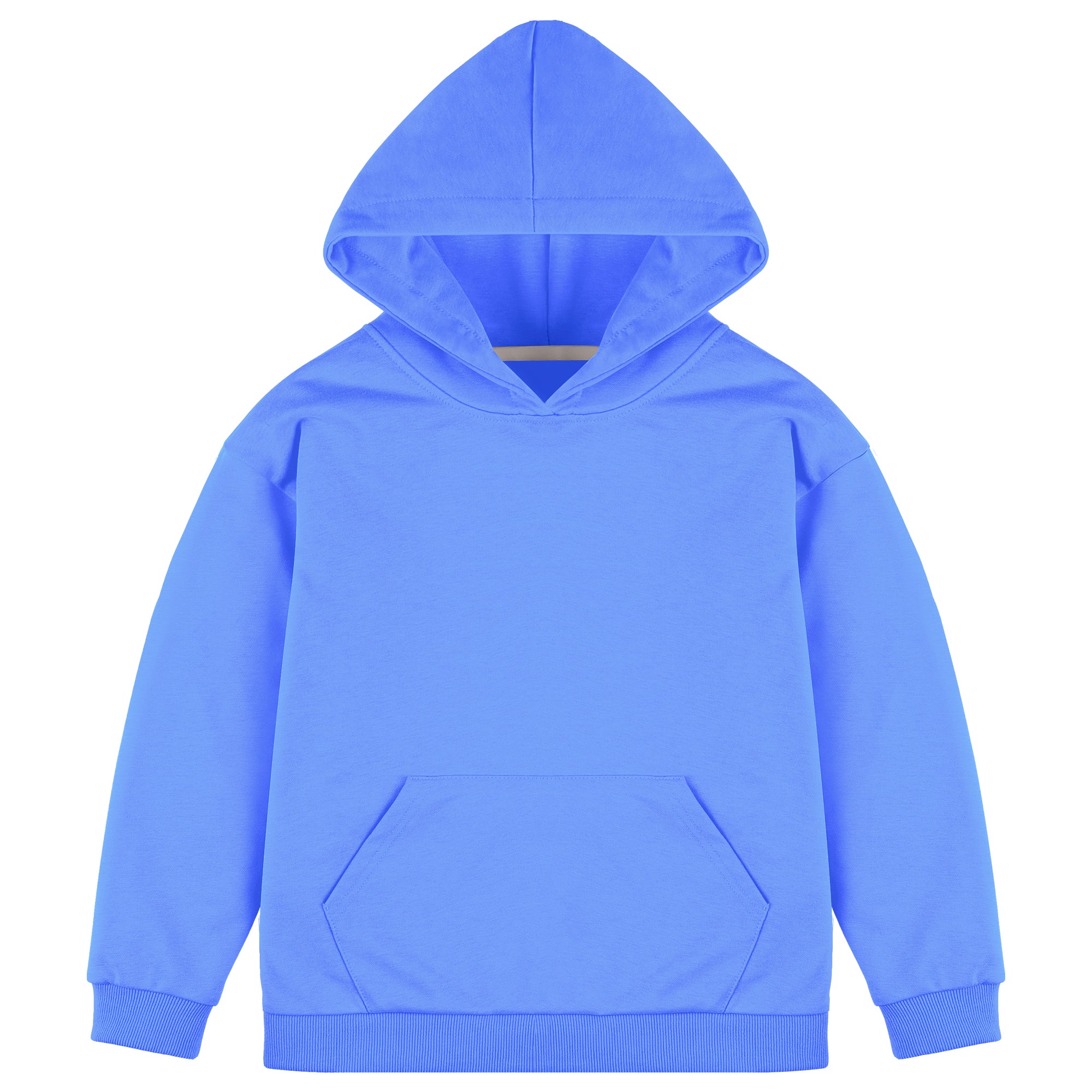 BIG ELEPHANT Boys’ and Girls’ Lightweight 100% Cotton Hooded Sweatshirt with Pocket – Long Sleeve for School & Everyday Wear