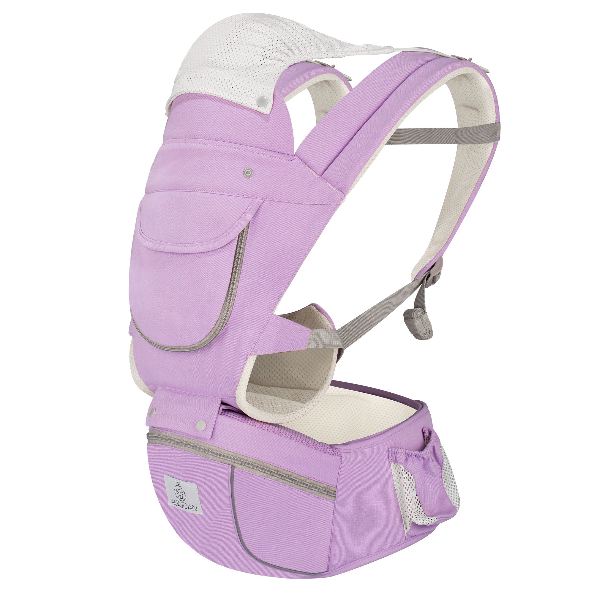 6-in-1 Ergonomic Baby Carrier with Hip Seat, Unisex Waist Stool for Infants 0–36 Months
