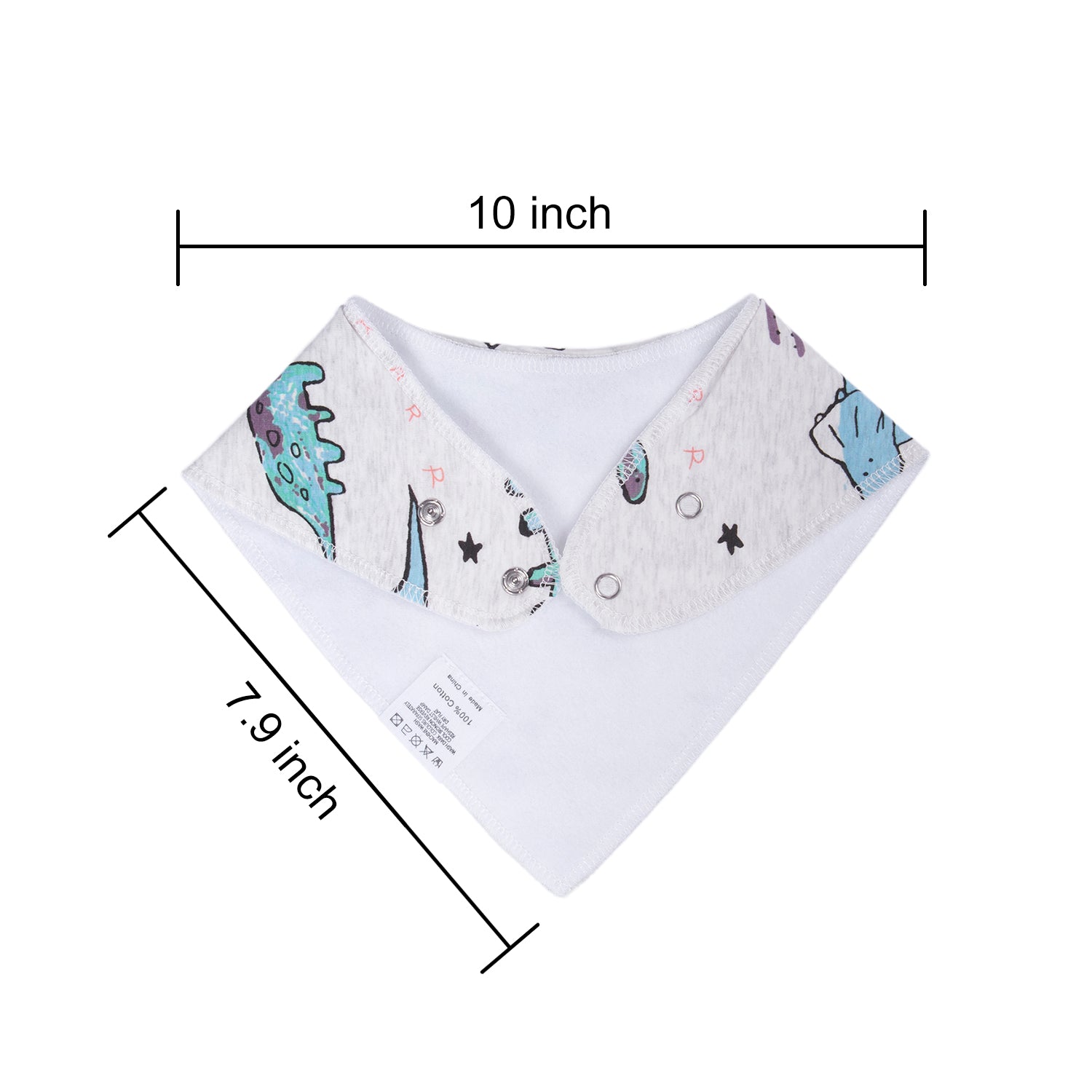 BIG ELEPHANT 6pcs/7pcs Baby Bibs – Soft Cotton Drool Bibs for Teething and Drooling Babies, Suitable for 0-36 Months