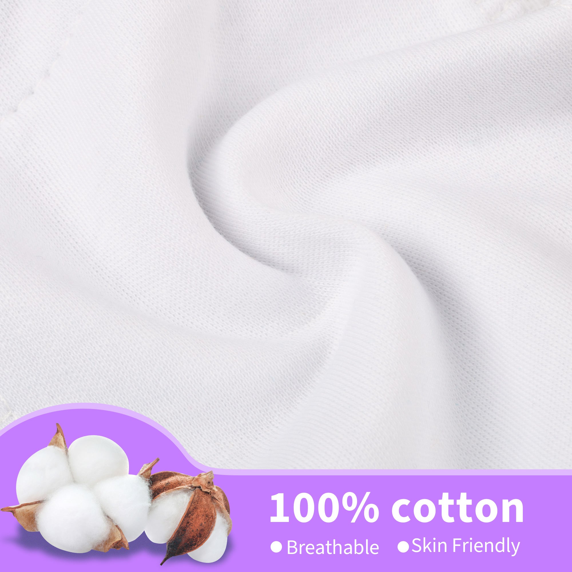 BIG ELEPHANT 10-Pack Cotton Training Pants Absorbent, Soft for Babies & Kids (12 Months - 10 Years)