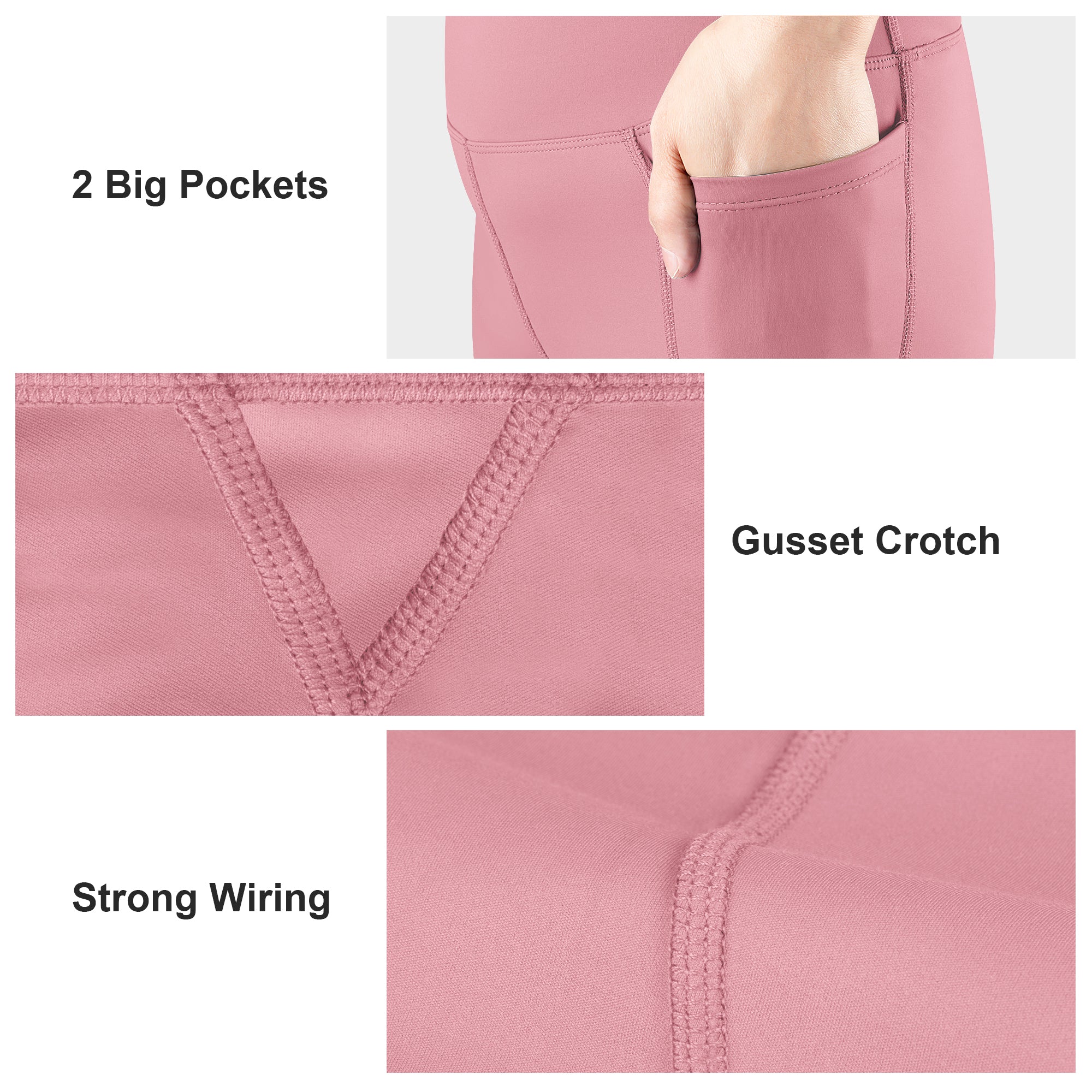 BIG ELEPHANT 3-Pack Girls’ Flared Pants with Pockets – High Waisted Bell Bottom Leggings for School, Dance & Everyday Wear