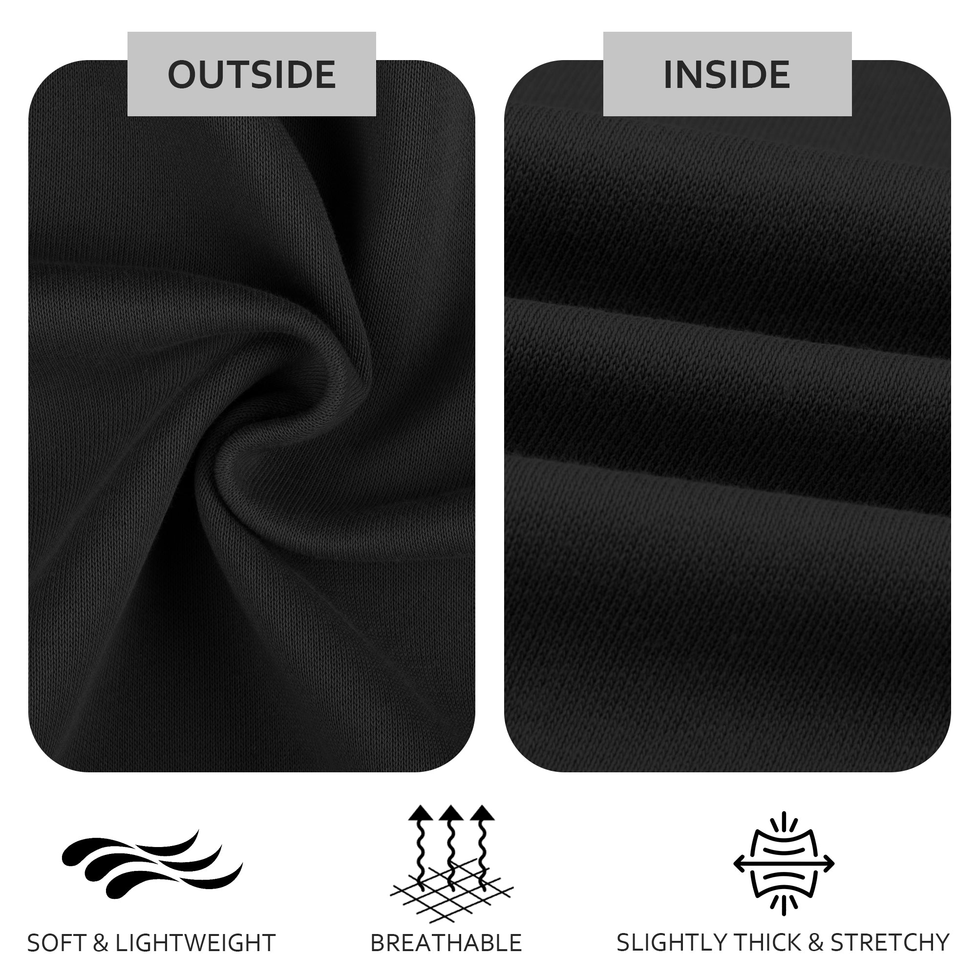 Men's 100% Cotton Hoodie – Double-Layer Pullover Sweatshirt in Solid Color, Long Sleeve for Year-Round Casual Wear