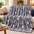 BIG ELEPHANT Glow in the Dark Blanket 60x50IN Soft Plush Throw