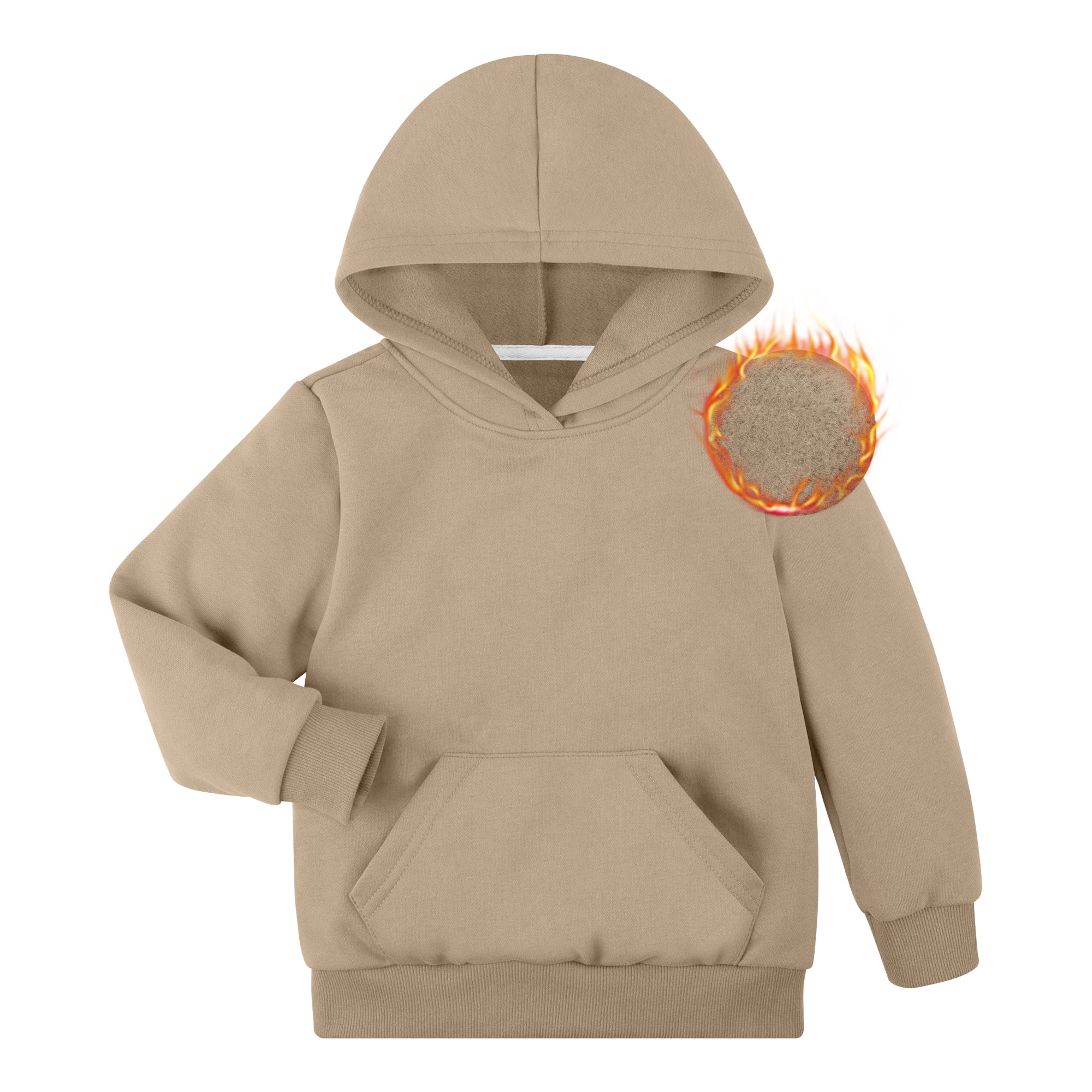 BIG ELEPHANT Boys' and Girls' Fleece Pullover Hoodie – Warm Long Sleeve Hooded Sweatshirt with Front Pocket for Kids