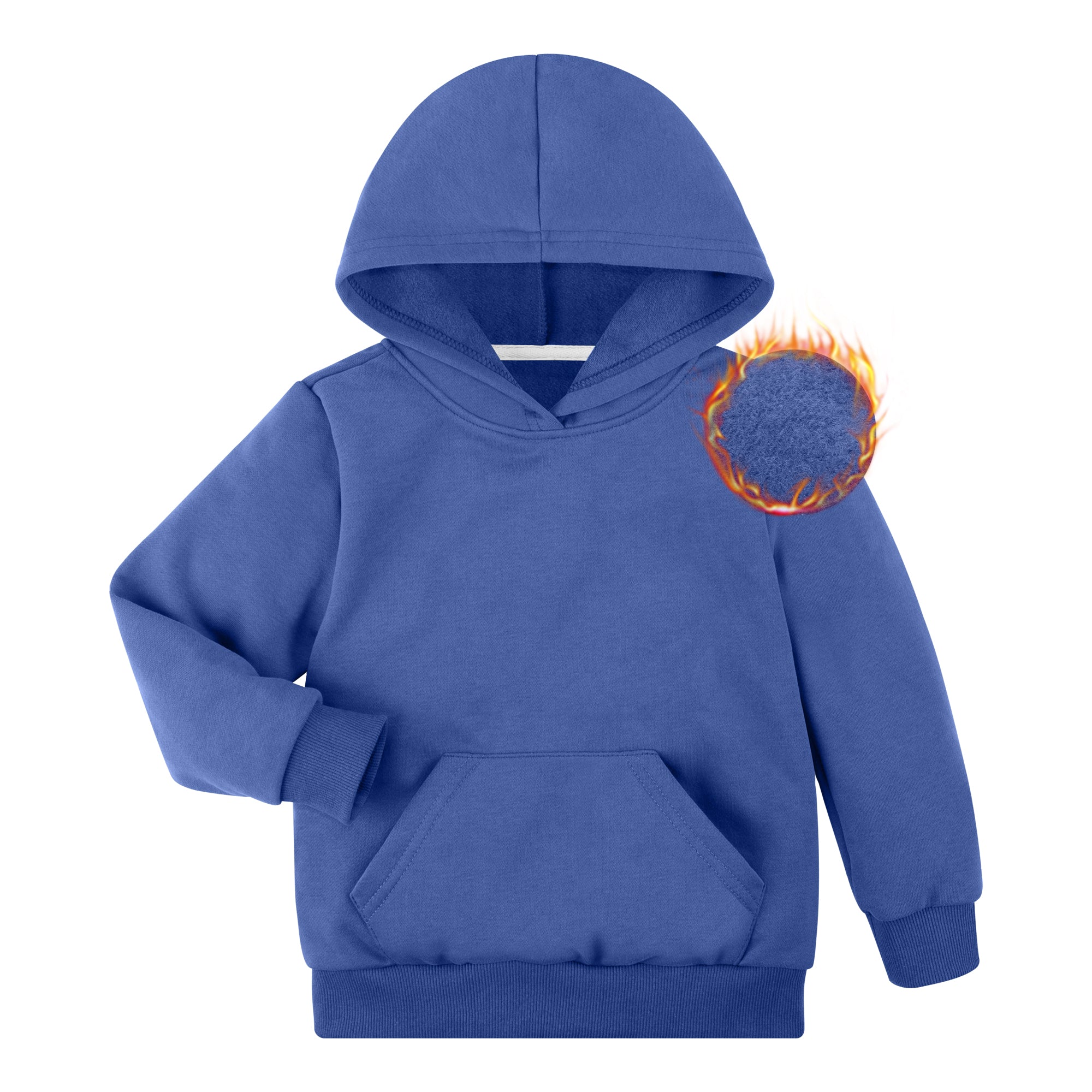 BIG ELEPHANT Boys' and Girls' Fleece Pullover Hoodie – Warm Long Sleeve Hooded Sweatshirt with Front Pocket for Kids