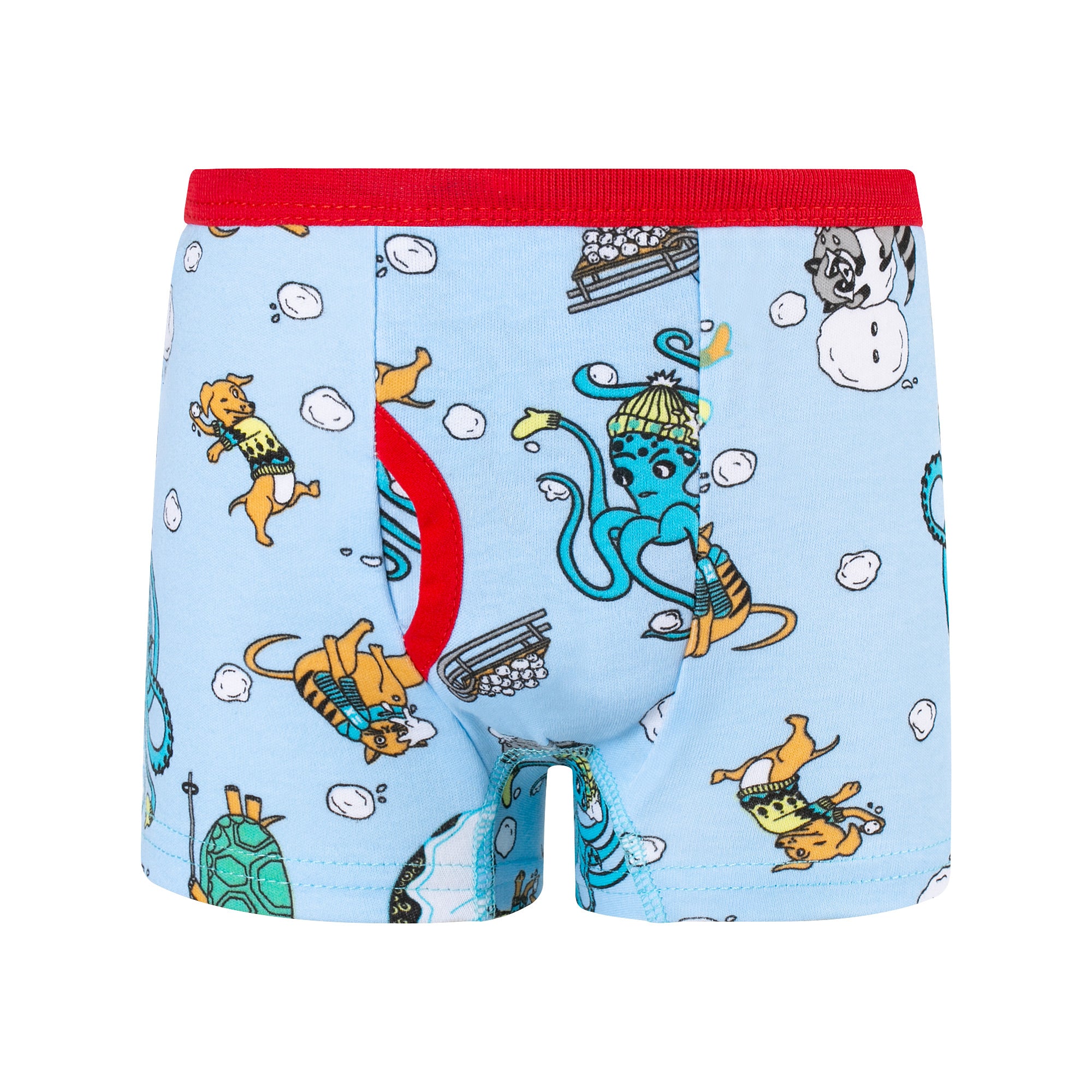 BIG ELEPHANT 10-Pack Boys' Cotton Boxer Briefs – Soft, Breathable Toddler Underwear with Fun Dinosaur Prints, Size 3T-10Y