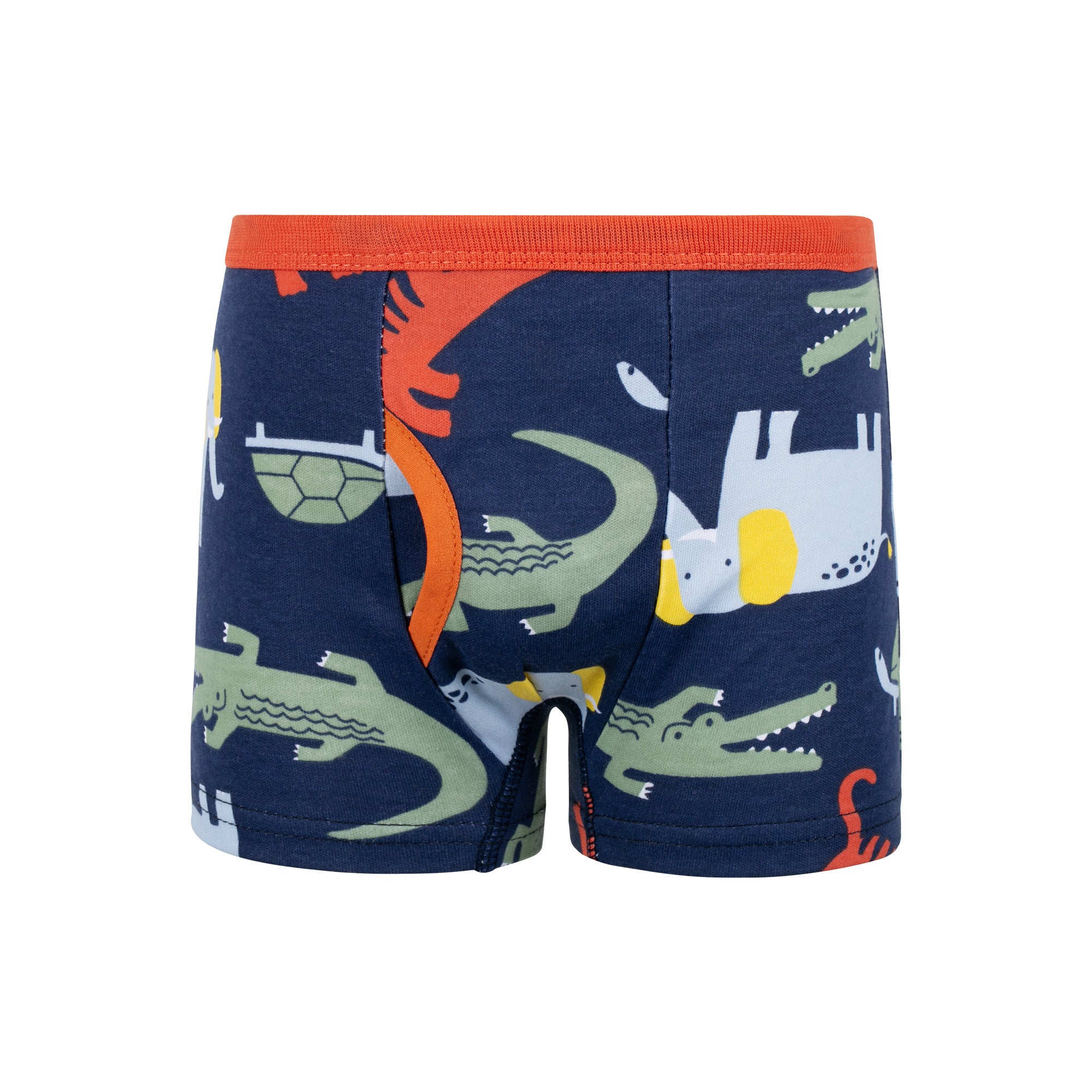 BIG ELEPHANT 10-Pack Boys' Cotton Boxer Briefs – Soft, Breathable Toddler Underwear with Fun Dinosaur Prints, Size 3T-10Y