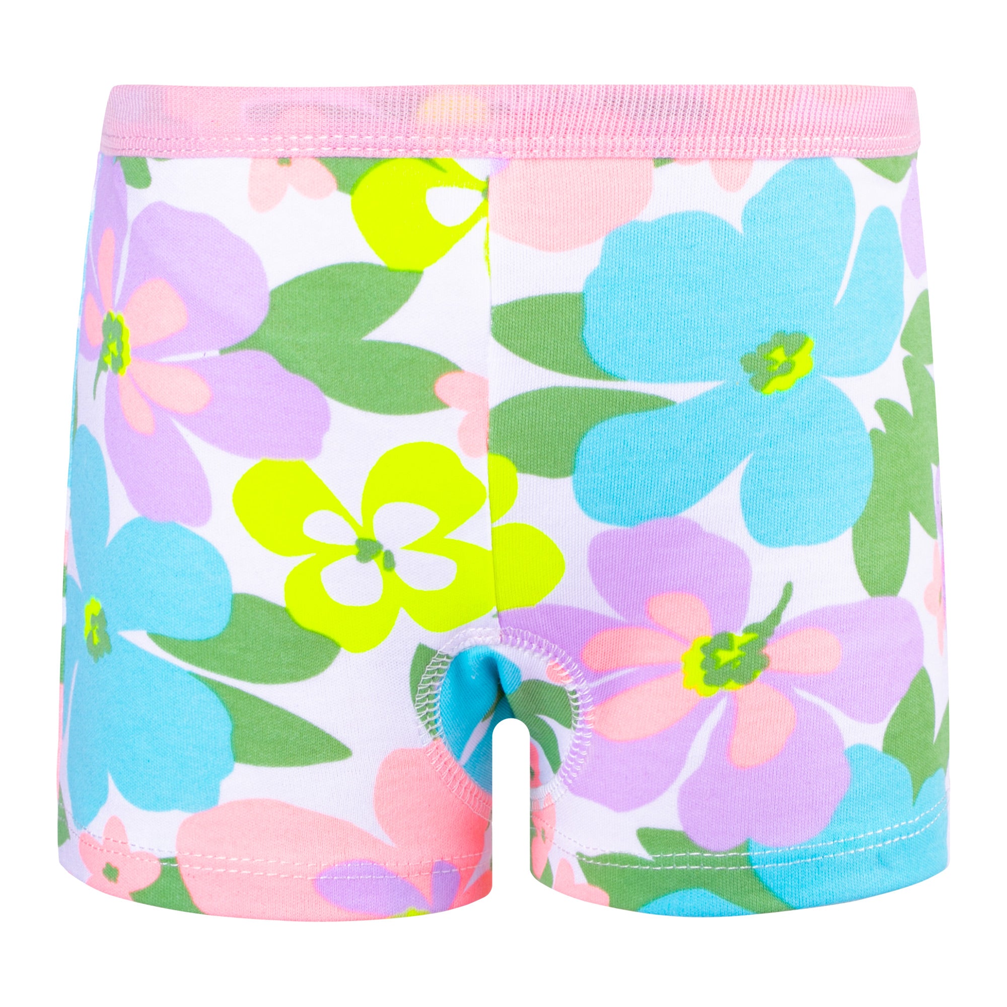 BIG ELEPHANT 10-Pack Girls Cotton Boxer Briefs Underwear – Soft, Breathable Toddler Panties (Sizes 3T-10Y)