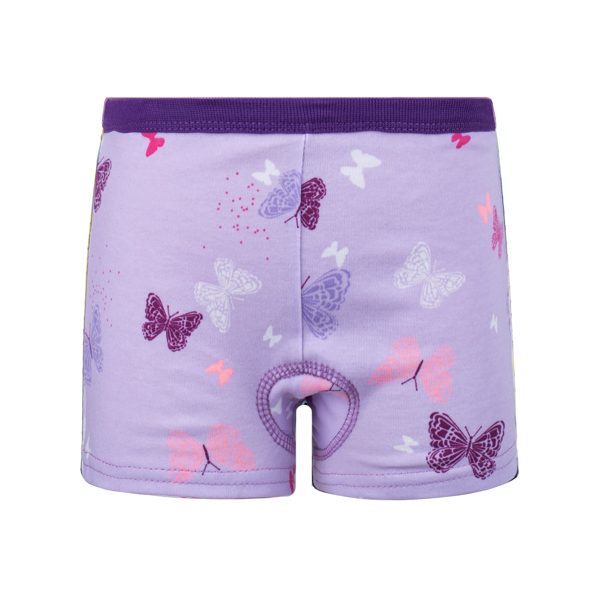 BIG ELEPHANT 10-Pack Girls Cotton Boxer Briefs Underwear – Soft, Breathable Toddler Panties (Sizes 3T-10Y)
