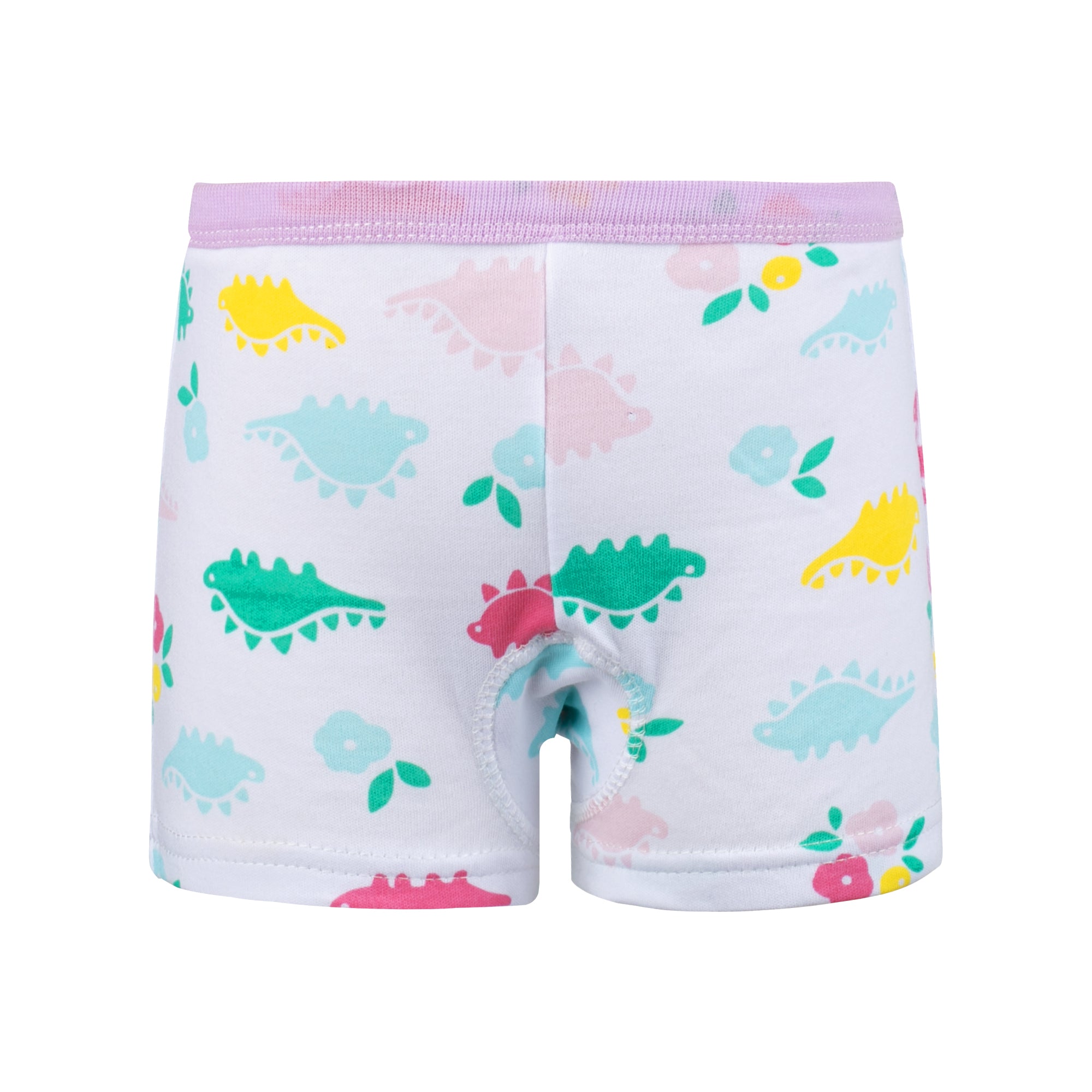 BIG ELEPHANT 10-Pack Girls Cotton Boxer Briefs Underwear – Soft, Breathable Toddler Panties (Sizes 3T-10Y)