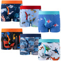 BIG ELEPHANT 6-Pack Toddler Boxer Briefs – 100% Cotton, Soft & Breathable Boys' Underwear, Sizes 3-9Y