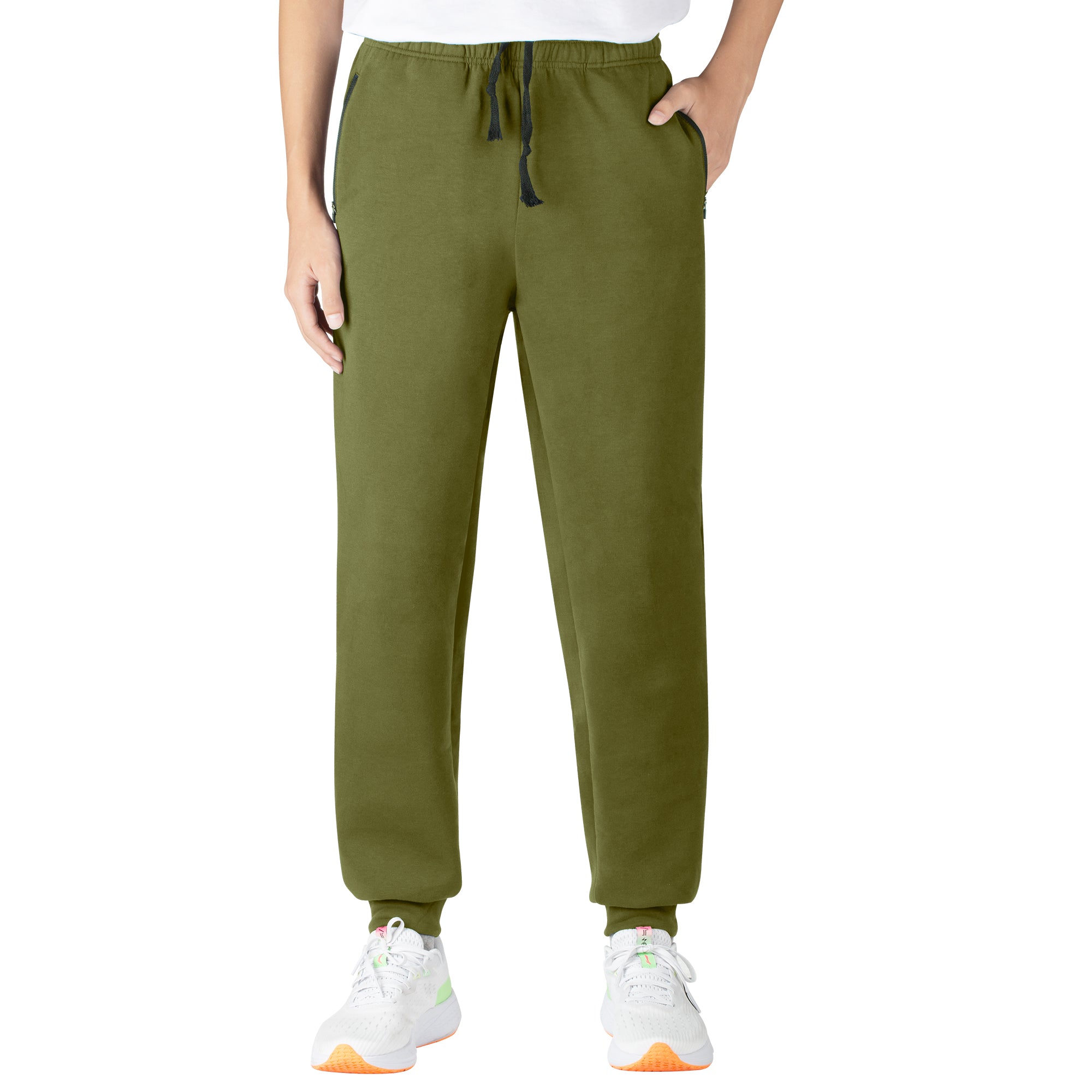 BIG ELEPHANT Boys' Active Joggers, Quick-Dry Fabric with Secure Zipper Pockets and Adjustable Drawstring Waist