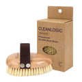 Wooden body brush with boar bristles, light wood, with its box