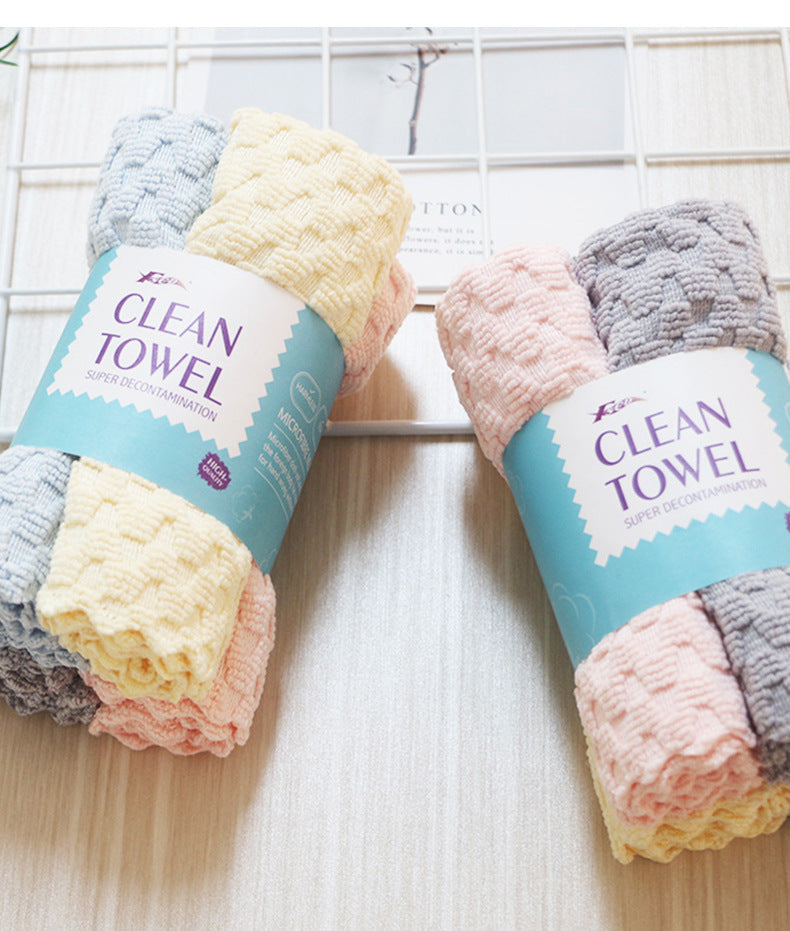Microfiber cleaning cloths in pastel colours — Clean Towel packs