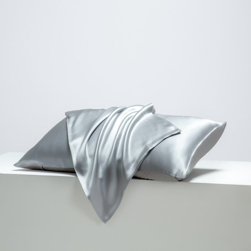Satin pillowcase draped