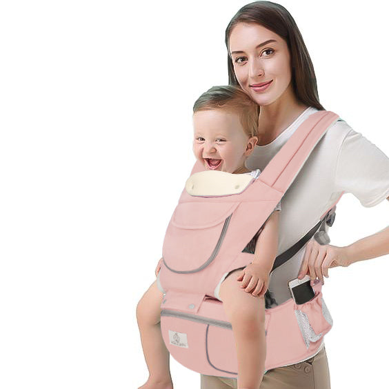 6-in-1 Ergonomic Baby Carrier with Hip Seat, Unisex Waist Stool for Infants 0–36 Months