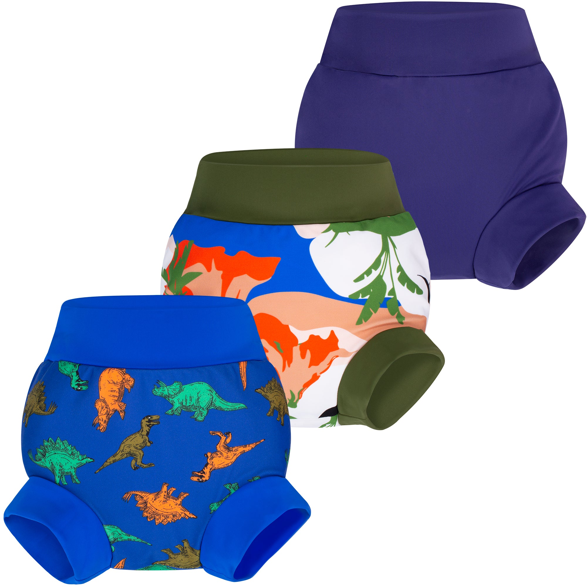 BIG ELEPHANT Swim Diapers, Reusable Washable Adjustable Waterproof Baby Swimming Diapers