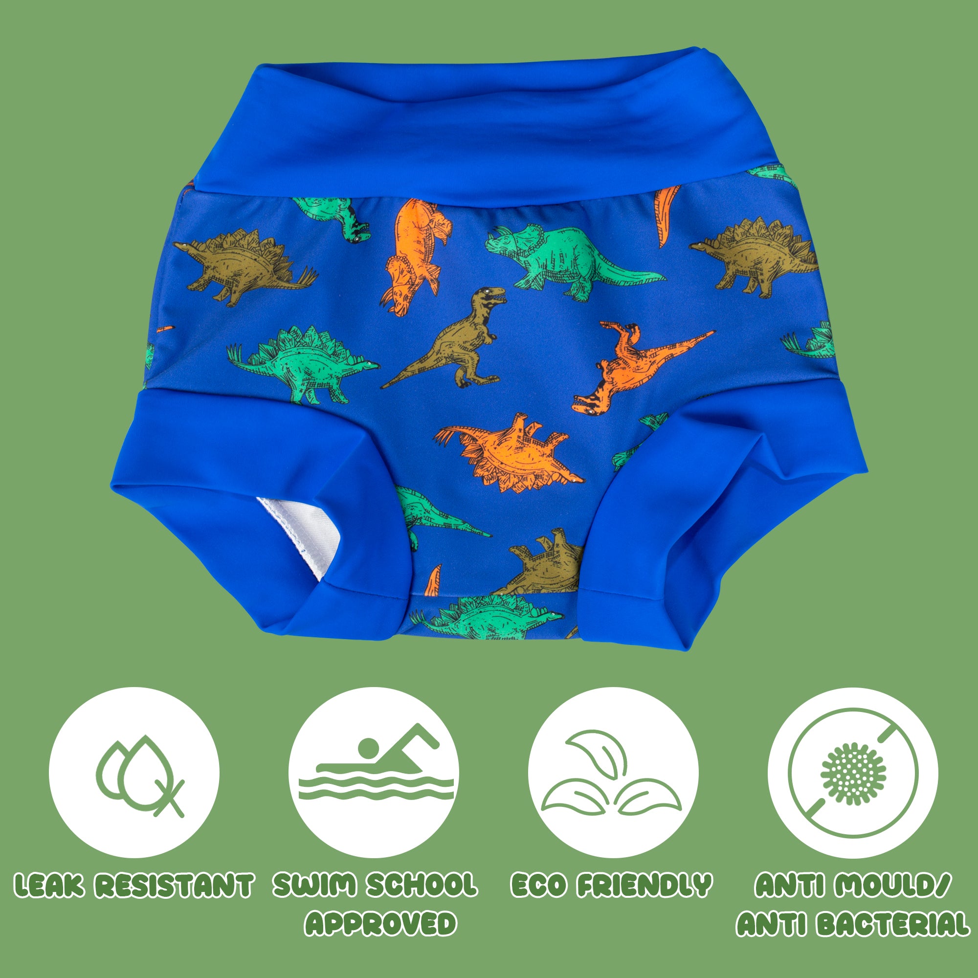 BIG ELEPHANT Swim Diapers, Reusable Washable Adjustable Waterproof Baby Swimming Diapers