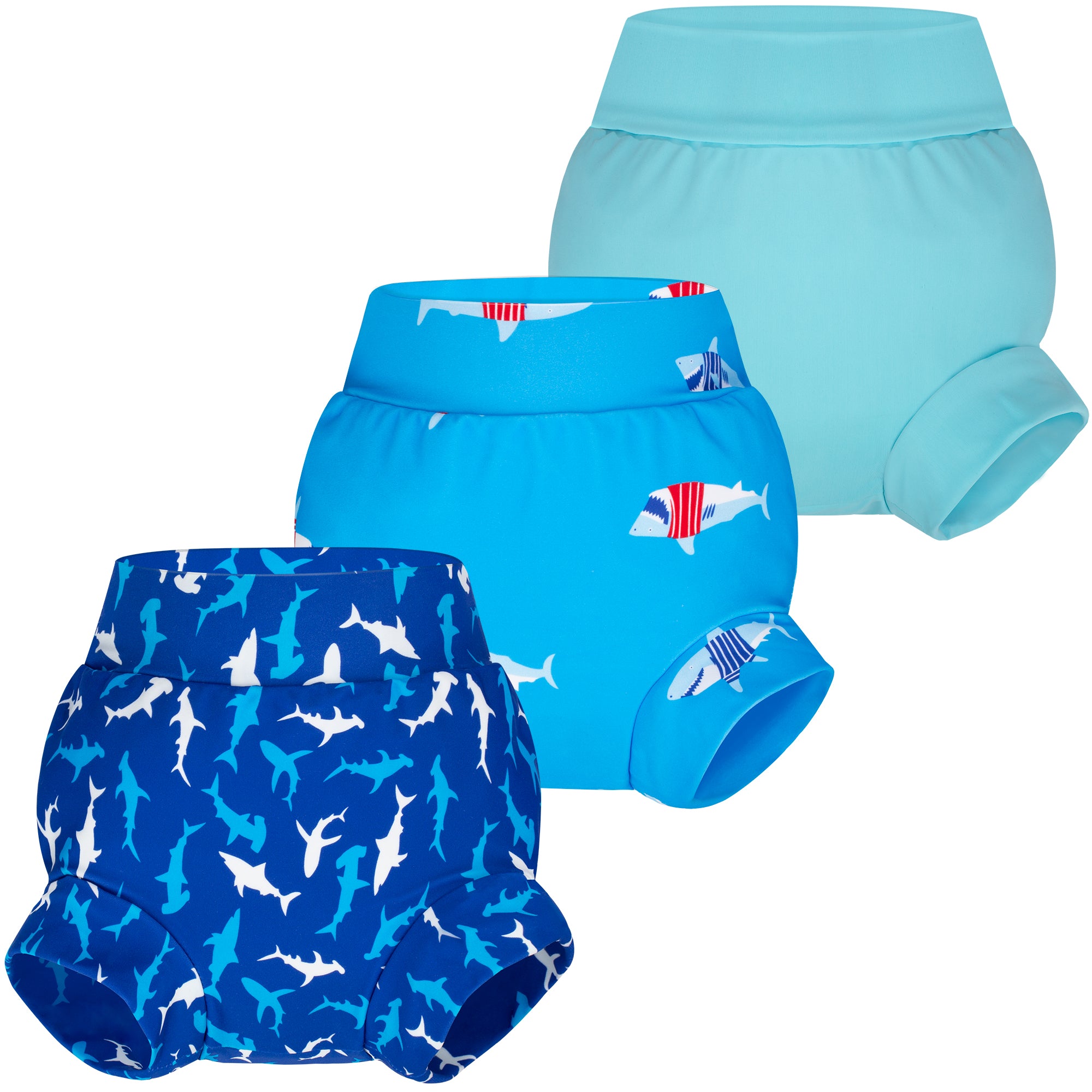 BIG ELEPHANT Swim Diapers, Reusable Washable Adjustable Waterproof Baby Swimming Diapers