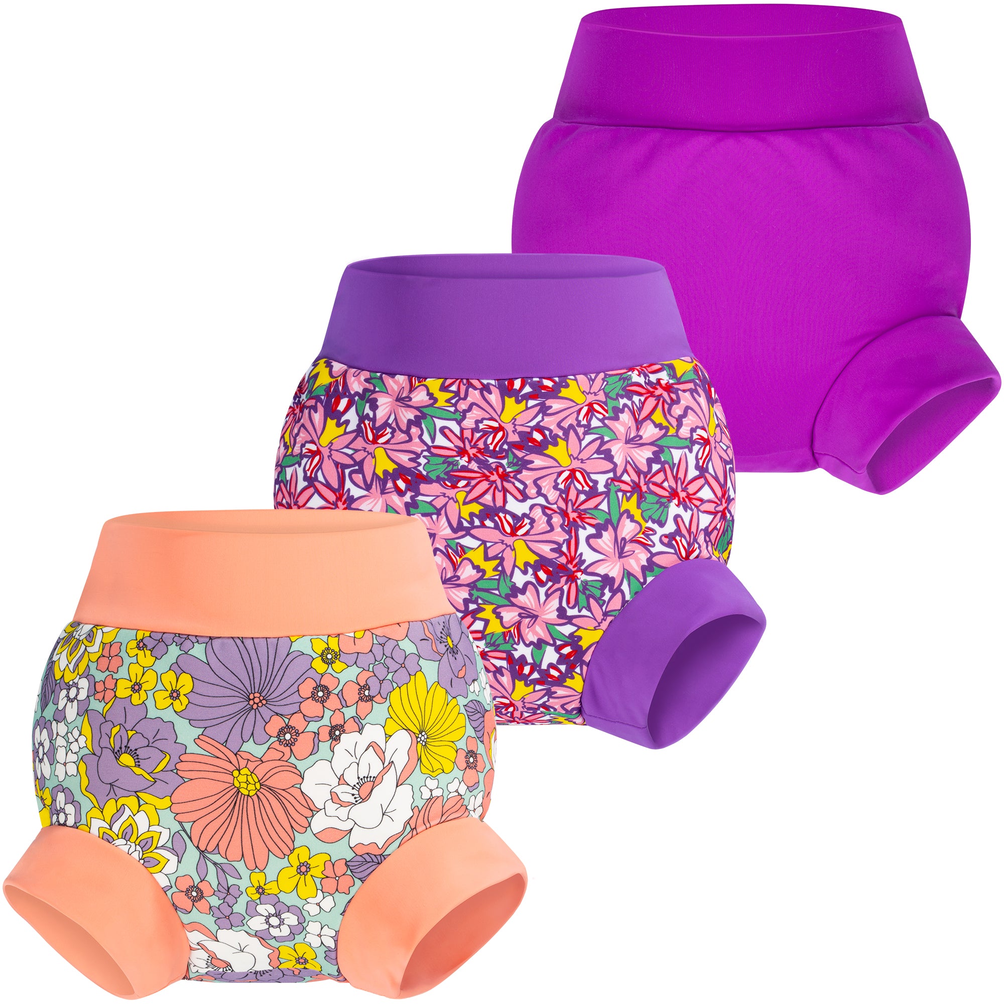 BIG ELEPHANT Swim Diapers, Reusable Washable Adjustable Waterproof Baby Swimming Diapers