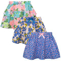 Big Elephant Girls' 3-Pack A-Line Skirts - Toddler Pull-On Skirts with Elephant Print & Ruffle Hem, Stretch Waist (Sizes S-XL)