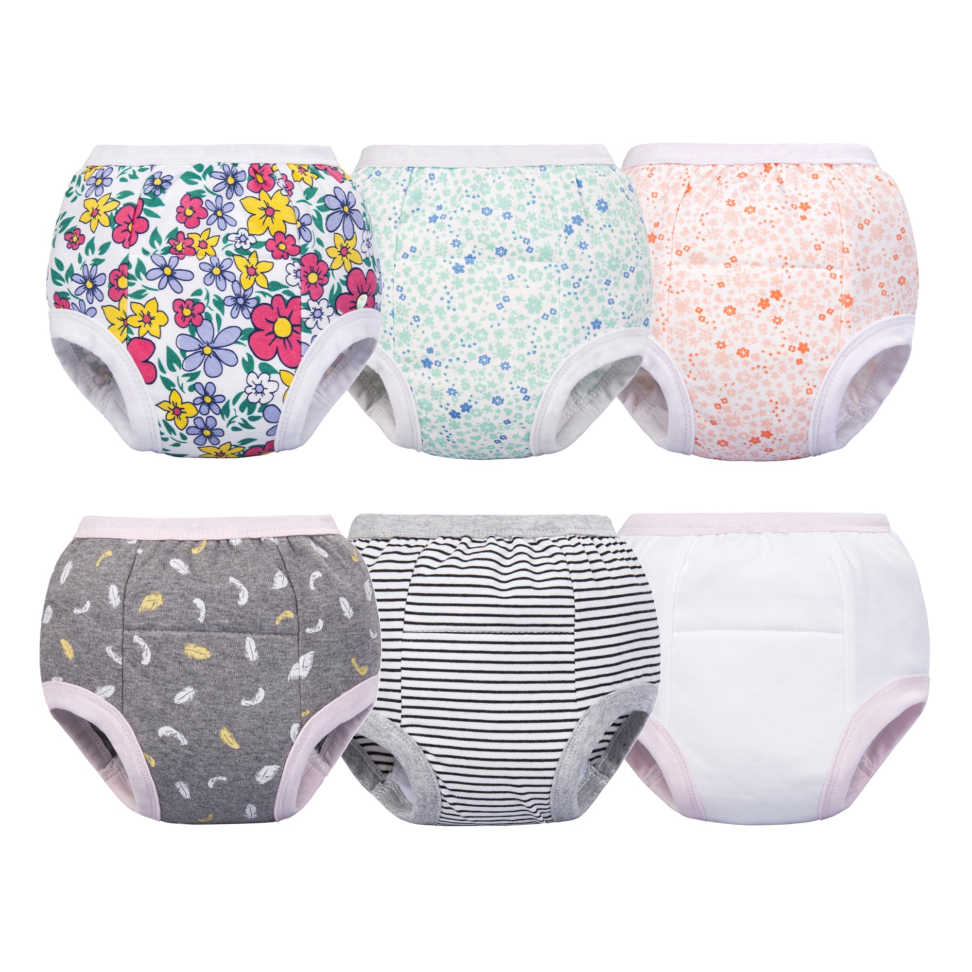 BIG ELEPHANT Training Pants for Girls 6 Packs