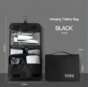 Hanging Toiletry Bag — Black