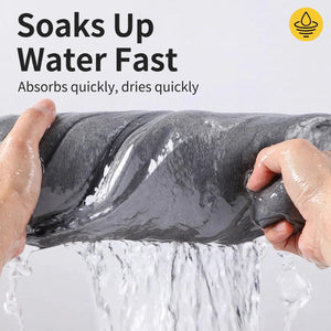 Soaks up water fast