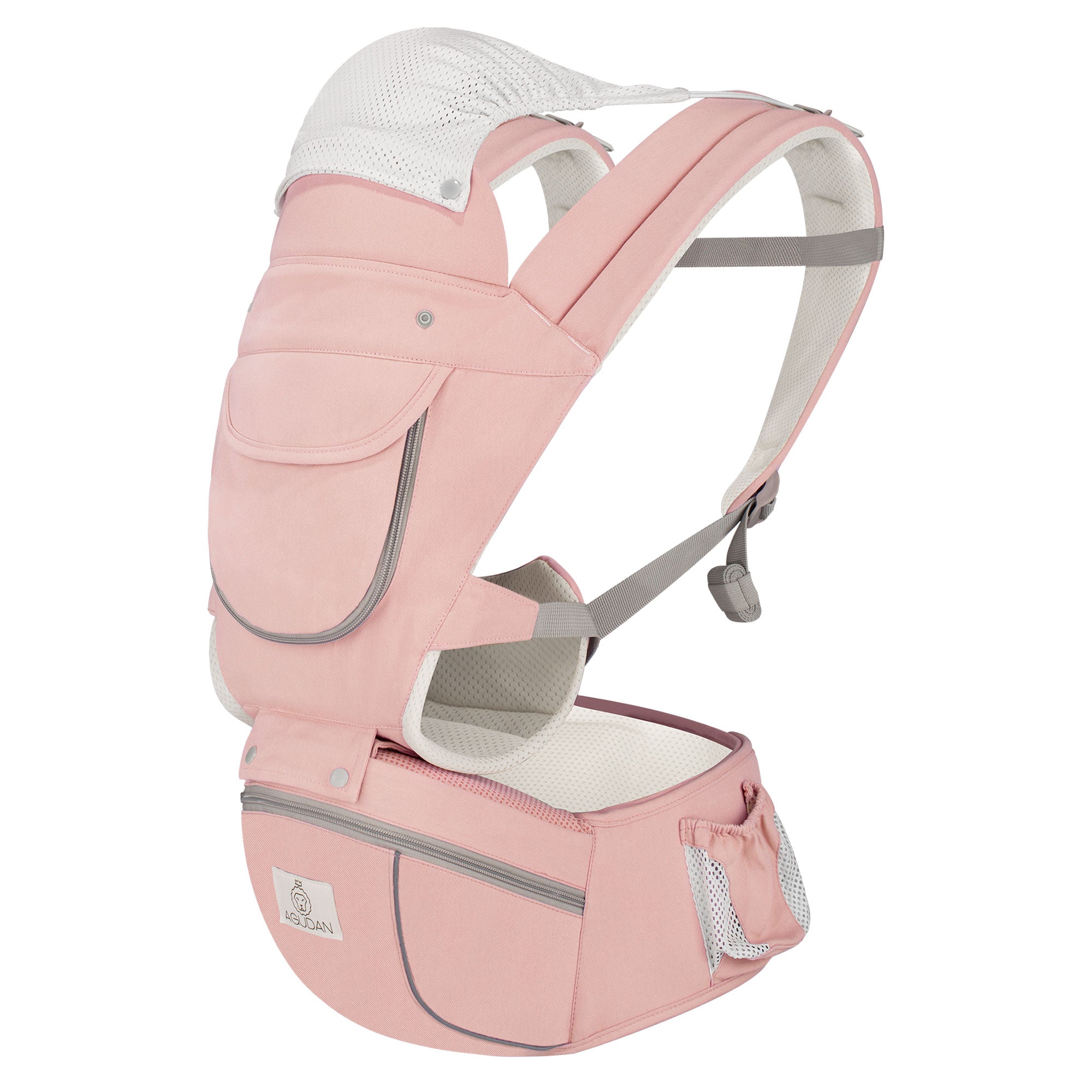 6-in-1 Ergonomic Baby Carrier with Hip Seat, Unisex Waist Stool for Infants 0–36 Months