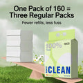 One pack of 160 equals three regular packs