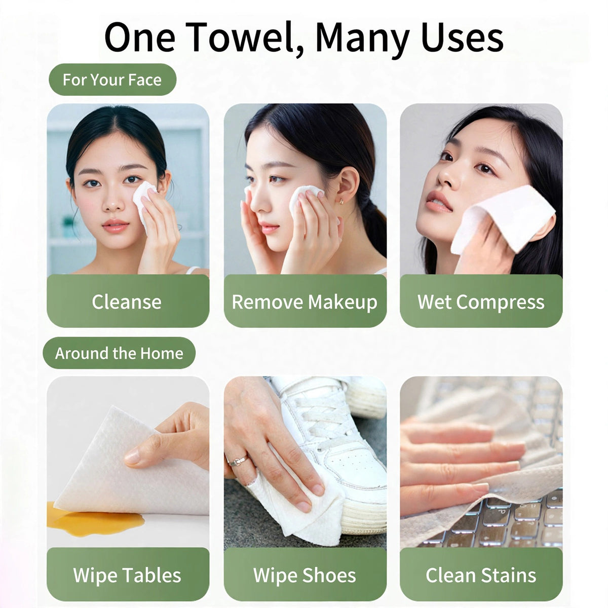 One towel, many uses