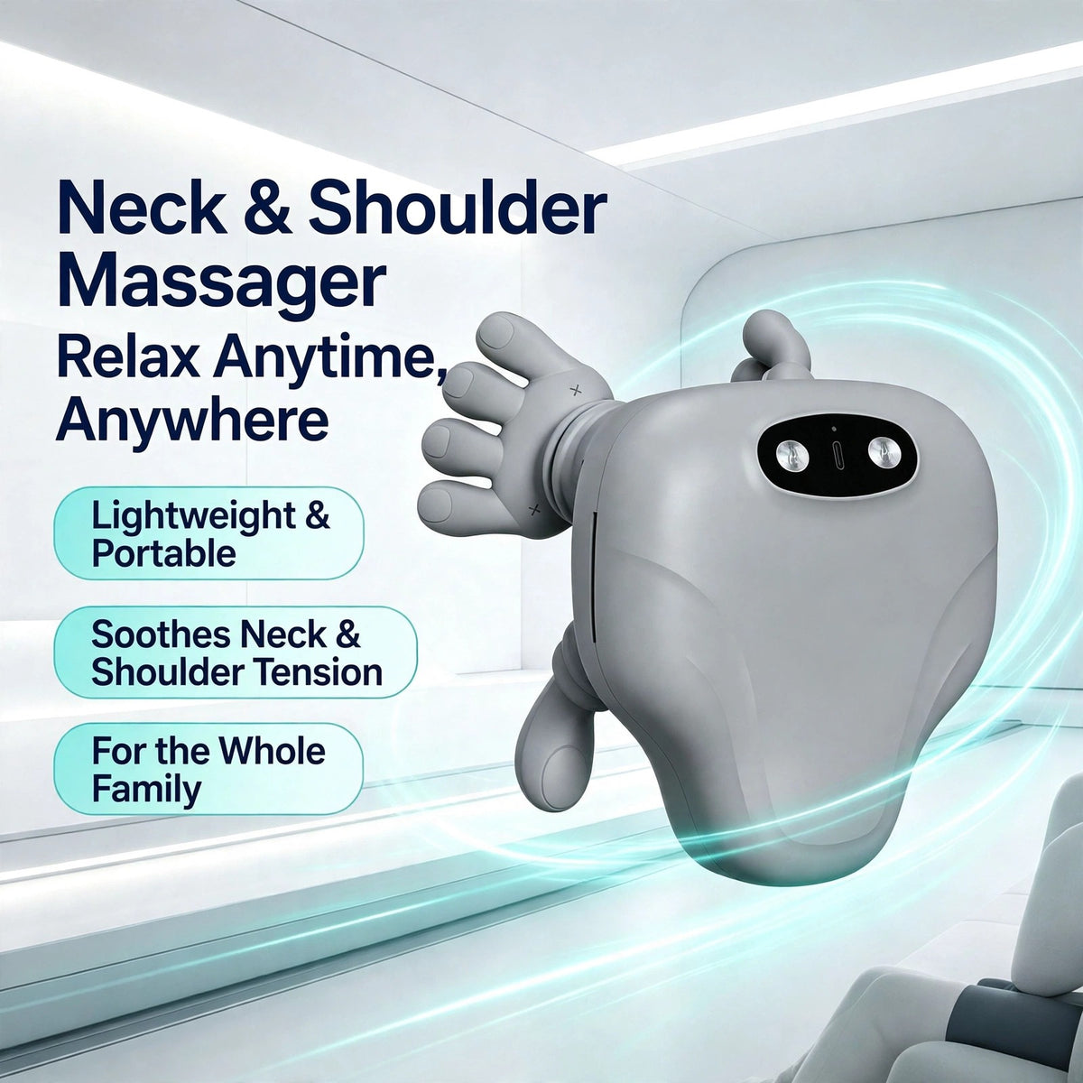 Neck and shoulder massager — relax anytime, anywhere