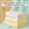 Lightweight Quick-Dry Waffle Bath Towel