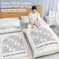 Extra-thick jumbo vacuum storage bags