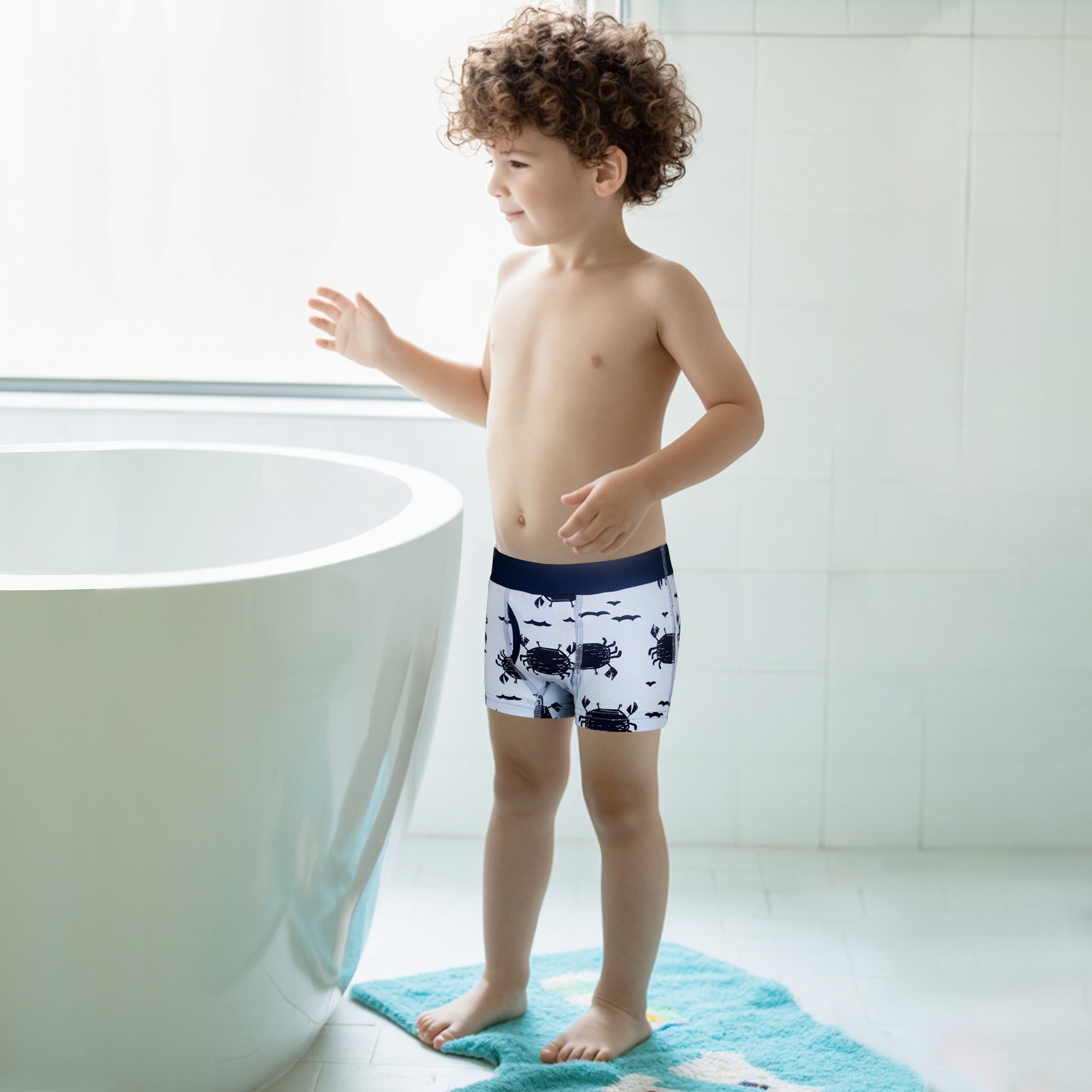 BIG ELEPHANT 10-Pack Boys' Cotton Boxer Briefs – Soft, Breathable Toddler Underwear with Fun Dinosaur Prints, Size 3T-10Y